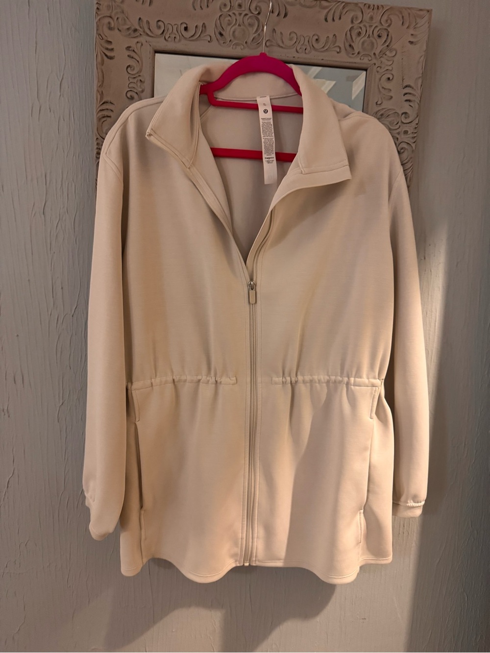 lululemon athletica Cream Zip-Up Utility Jacket